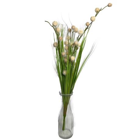 Græs buket med lyse kugler - 80 cm - Kunstig plante