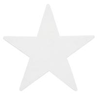 Silhuet Stjerne - Hvid - 58cm