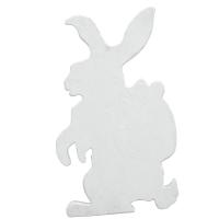 Silhuet Påskehare - Hvid - 60cm