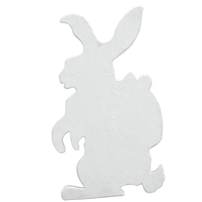 Silhuet Påskehare - Hvid - 60cm