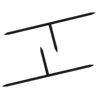 Silhuet Påskehare - Hvid - 60cm