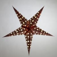 Papirstjerne til ophæng - Rød - 75cm