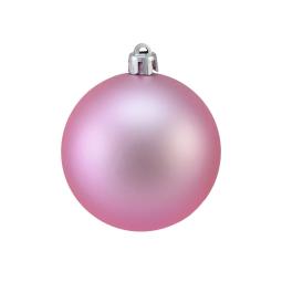 Julekugle - Pink - Metallic - 6cm - 6 stk