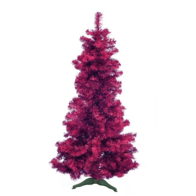 Kunstigt Juletræ - Metallic Violet - 180cm