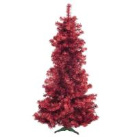 Kunstigt Juletræ - Metallic Rød - 180 cm