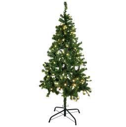 Juletræ Med Lys - 210cm - Kunstigt Juletræ