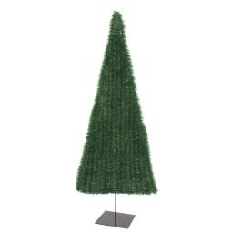 Fladt Kunstigt Juletræ - Mørkegrøn - 150cm