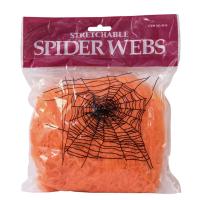 Halloween Edderkoppespind. Orange. 100 G. UV Aktiv