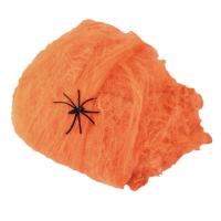 Halloween Edderkoppespind. Orange. 20 G. UV Aktiv