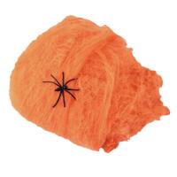 Halloween Edderkoppespind. Orange. 20 G. UV Aktiv