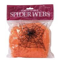 Halloween Edderkoppespind. Orange. 20 G. UV Aktiv