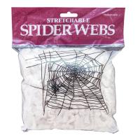 Halloween Edderkoppespind. Hvid. 100 G. UV Aktiv