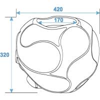 Potte. Bubble. Håndlavet. Unik. Potte. 35Cm. Skinnende Brun