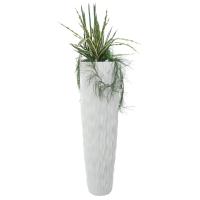 Potte. Lamella . Håndlavet. Unik. Potte. 140Cm. Mat Hvid
