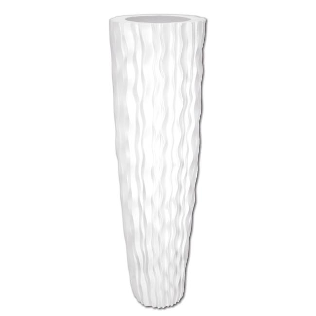 Potte. Lamella . Håndlavet. Unik. Potte. 140Cm. Mat Hvid