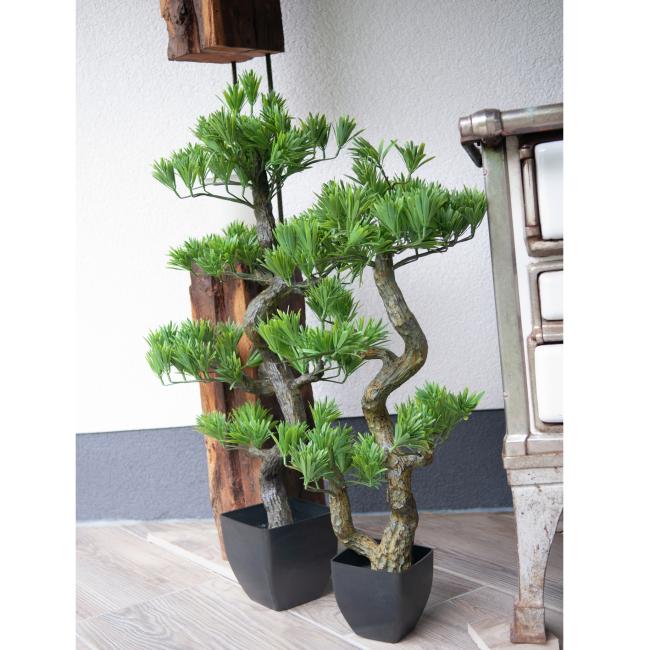 Kunstigt Bonsai Træ. Fyrretræ. 95 Cm.