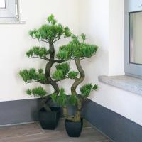 Kunstigt Bonsai Træ. Fyrretræ. 95 Cm.
