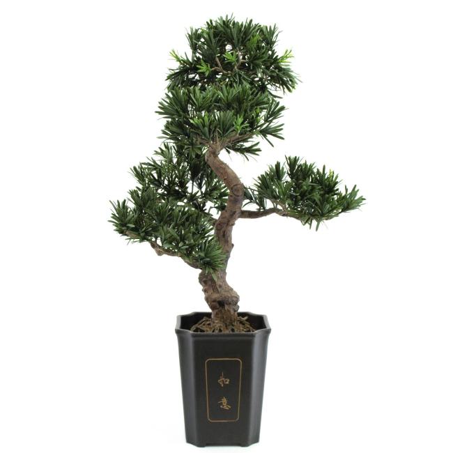 Kunstigt Bonsai Træ Podocarpus. 80 Cm.