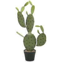 Kunstig Opuntia kaktus. 75 Cm.