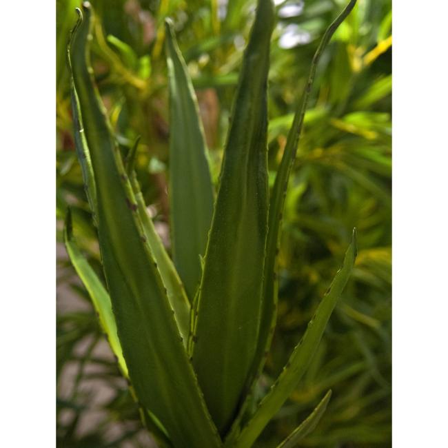 Kunstig Aloe Plante. Grøn. 50 Cm.