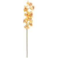 Kunstig Cymbidium Stikling. Gul. 90 Cm.