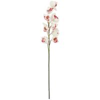 Kunstig Cymbidium Stikling. Hvid/ Pink. 90 Cm.