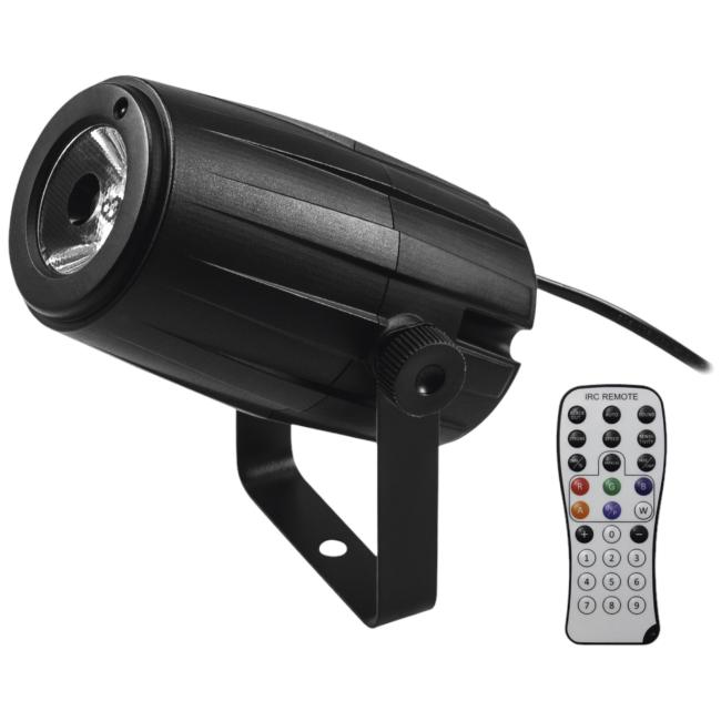 Discokugle. 30cm. Med LED spot med farver & remote