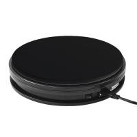 Roterende Plade 25 Cm. Op Til 25 Kg. Sort