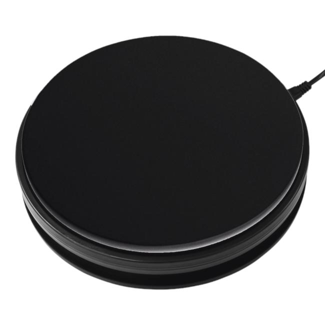 Roterende Plade 25 Cm. Op Til 25 Kg. Sort