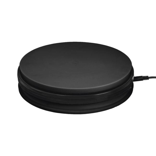 Roterende Plade 45 Cm. Op Til 50 Kg. Sort