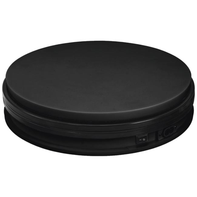 Roterende Plade 45 Cm. Op Til 50 Kg. Sort