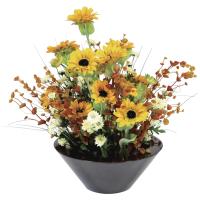 Kunstig Eukalyptus Kvist. Orange. 110 Cm.
