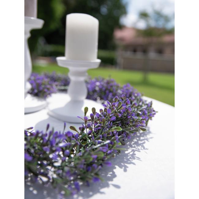 Lavendel Guirlande - Lilla Violet - 180cm - Kunstig Plante