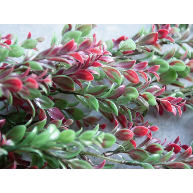 Græs Slyngplante - Grøn-Rød - 105 cm - Kunstig Plante