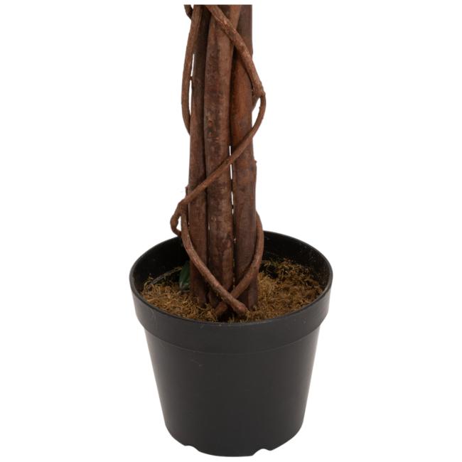 Kunstigt Vårguld Træ (Forsythia) Med 4 Grene. Gul. 120  Cm.
