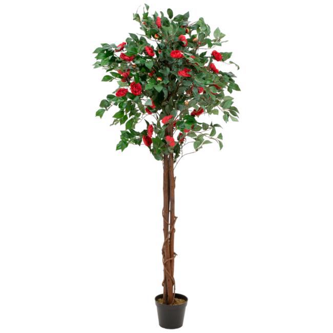 Kunstigt Kamelia Træ. Rødt. 180 Cm.