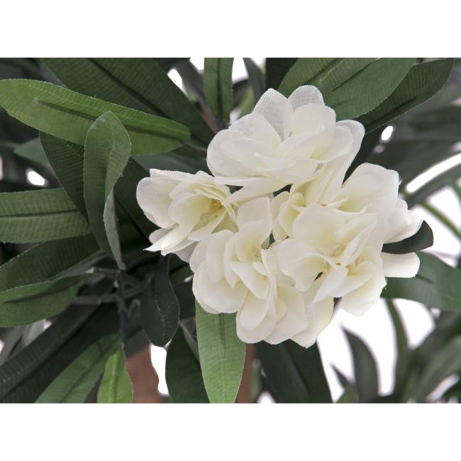 Kunstigt Oleander Træ. Hvid. 120  Cm.