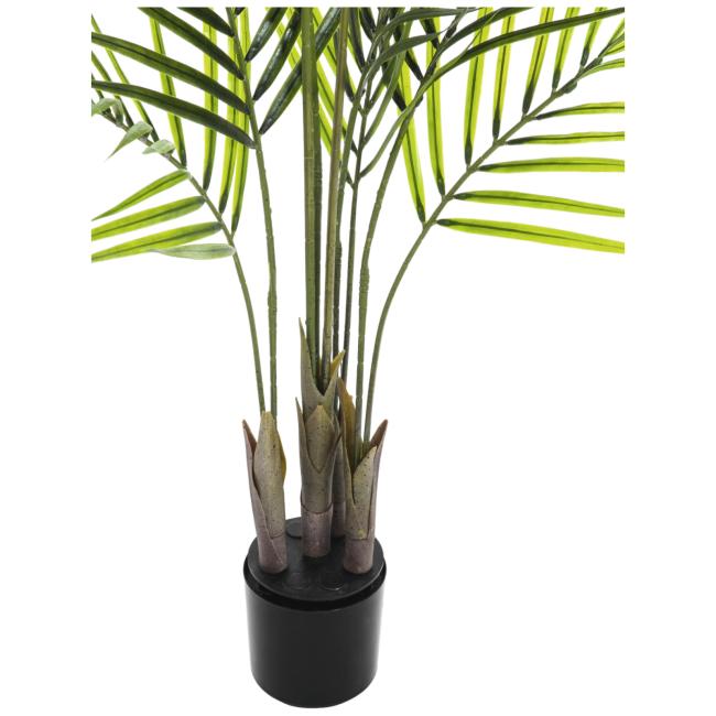 Kunstig Areca Palme Med Store Blade. 125 Cm.