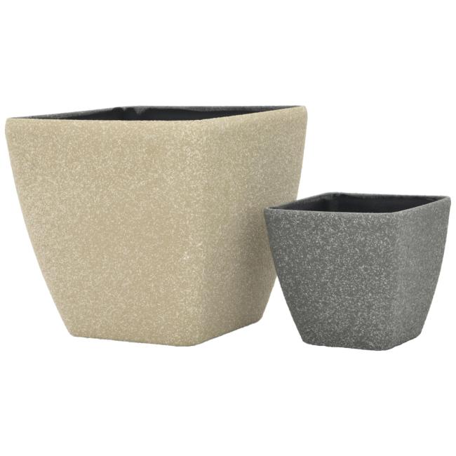 Blomster Skjuler. Glasfiber. Stona-41. Rektangulær.Beige