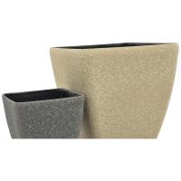 Blomster Skjuler. Glasfiber. Stona-41. Rektangulær.Beige