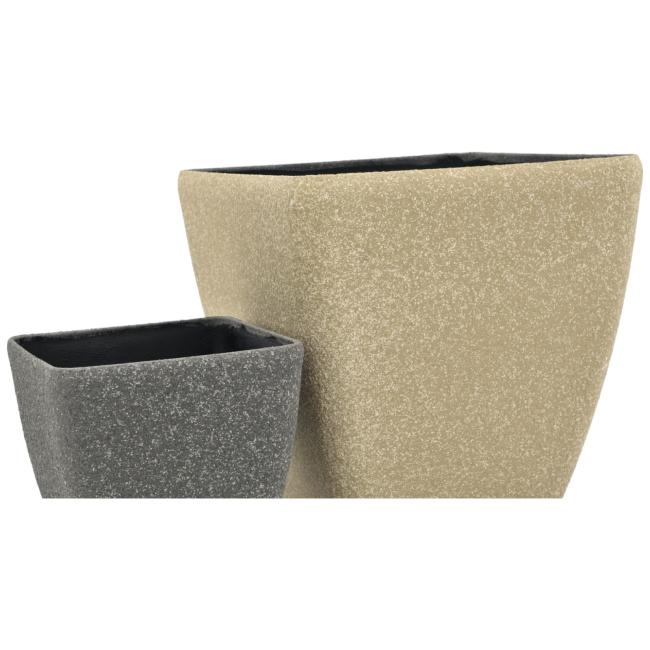 Blomster Skjuler. Glasfiber. Stona-41. Rektangulær.Beige