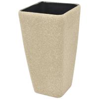 Blomster Skjuler. Glasfiber. Stona-41. Firkantet. Beige