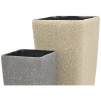 Blomster Skjuler. Glasfiber. Stona-41. Firkantet. Beige