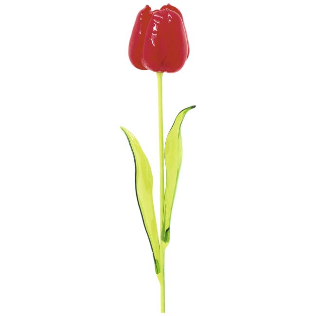 Krystal Tulipan. Rød. 61 Cm. 12 Stk.