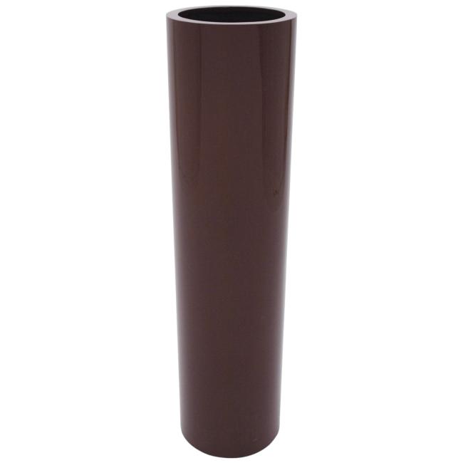 Potte. Cylinderform. Aluforstærket Plastik. H. 120Cm  Ø30Cm. Skinnende Rød